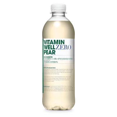 Vitamin Well Zero Pear 12x50cl