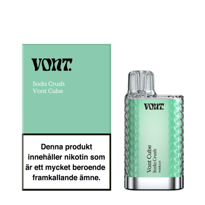 : Vont Cube Soda Crush – engångsvape med smak av Crush, 20mg nikotin