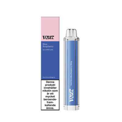 Vont Nova Blue Raspberry – engångsvape med smak av Raspberry, 20mg nikotin