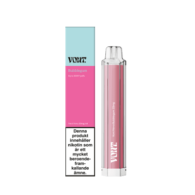 Vont Nova Bubblegum – engångsvape med smak av Bubblegum, 20mg nikotin