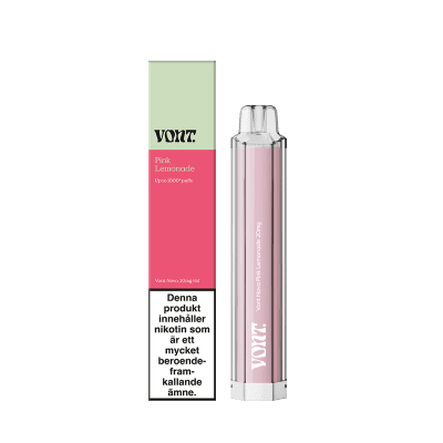 Vont Nova Pink Lemonade – engångsvape med smak av Lemonade, 20mg nikotin