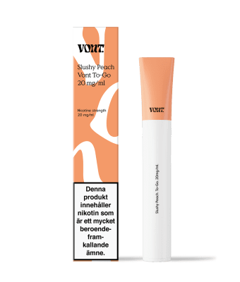 Vont To-Go Slushy Peach – engångsvape med smak av Peach, 20mg nikotin