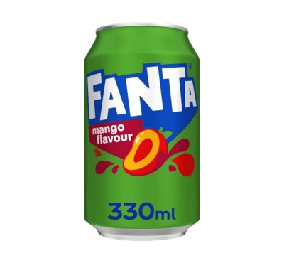 Zoom bild av Fanta Mango 33cl läsk med mangosmak 24-pack