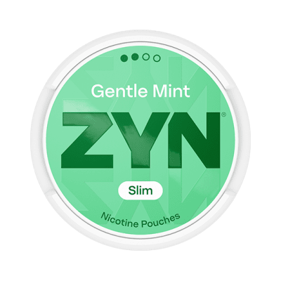 ZYN Gentle Mint Slim S2 5-Pack – tobaksfria nikotinportioner med mild mintsmak